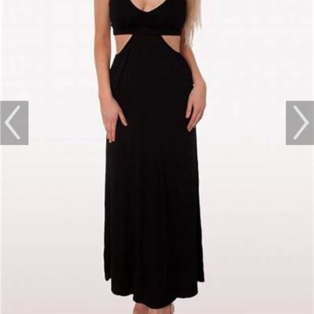 AFRM womens Maxi‎ dress side cutout size L